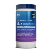 Load image into Gallery viewer, 4Life Transfer Factor Max bottle - most advanced immune formula with UltraFactor, OvoFactor, and PhytoFactor